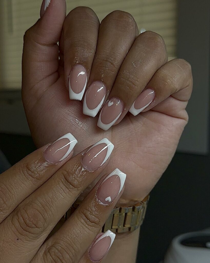 French Short Coffin Nails