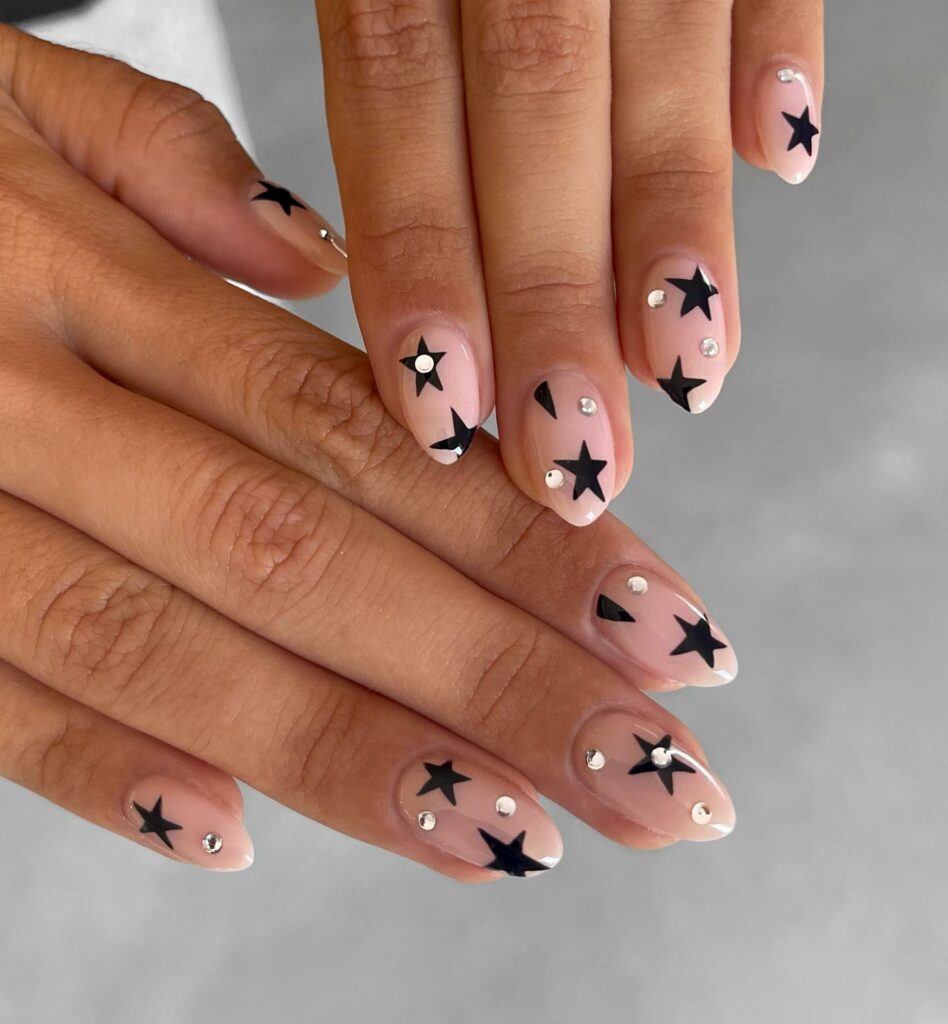 Gems and Stars nails