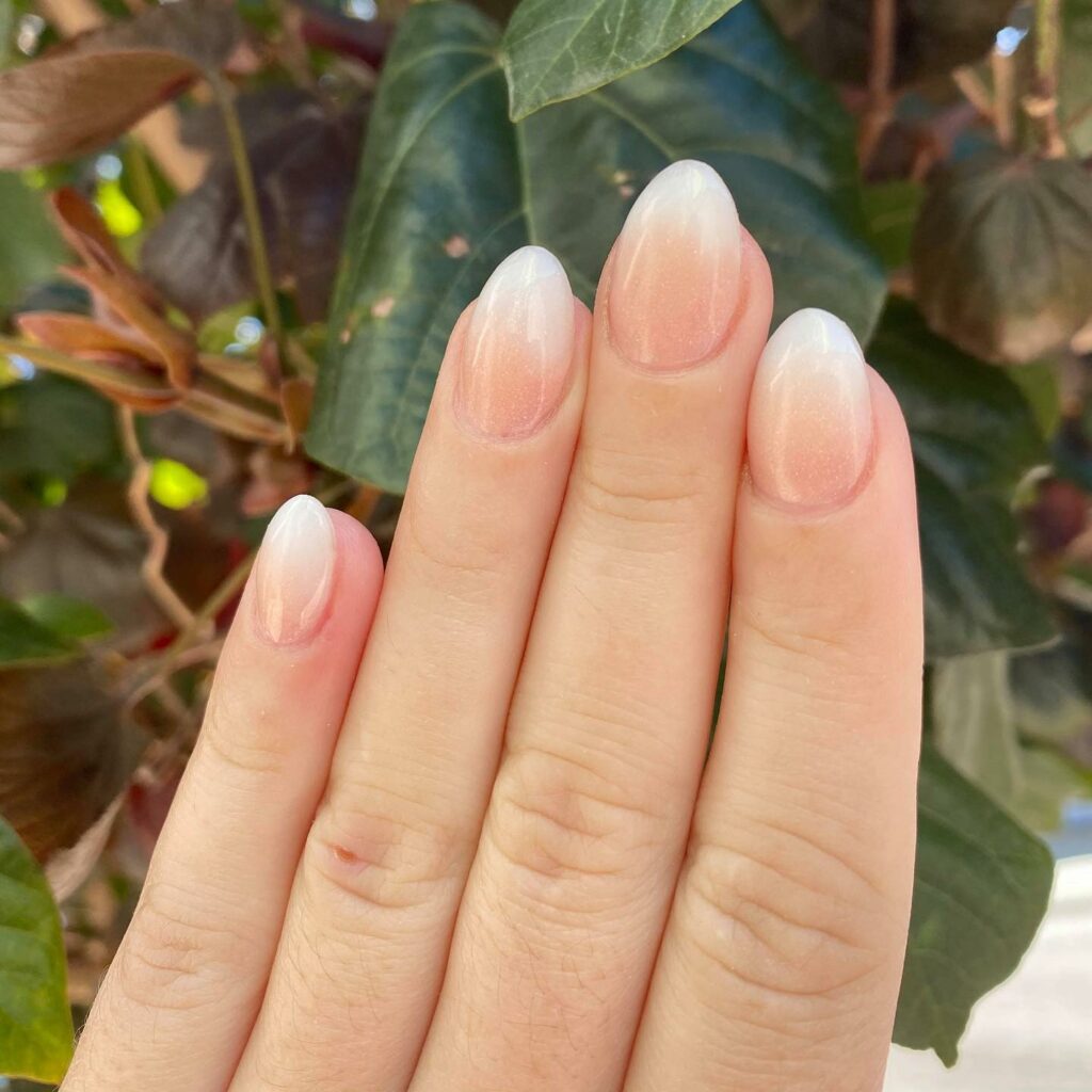 Glam French Ombre Nails