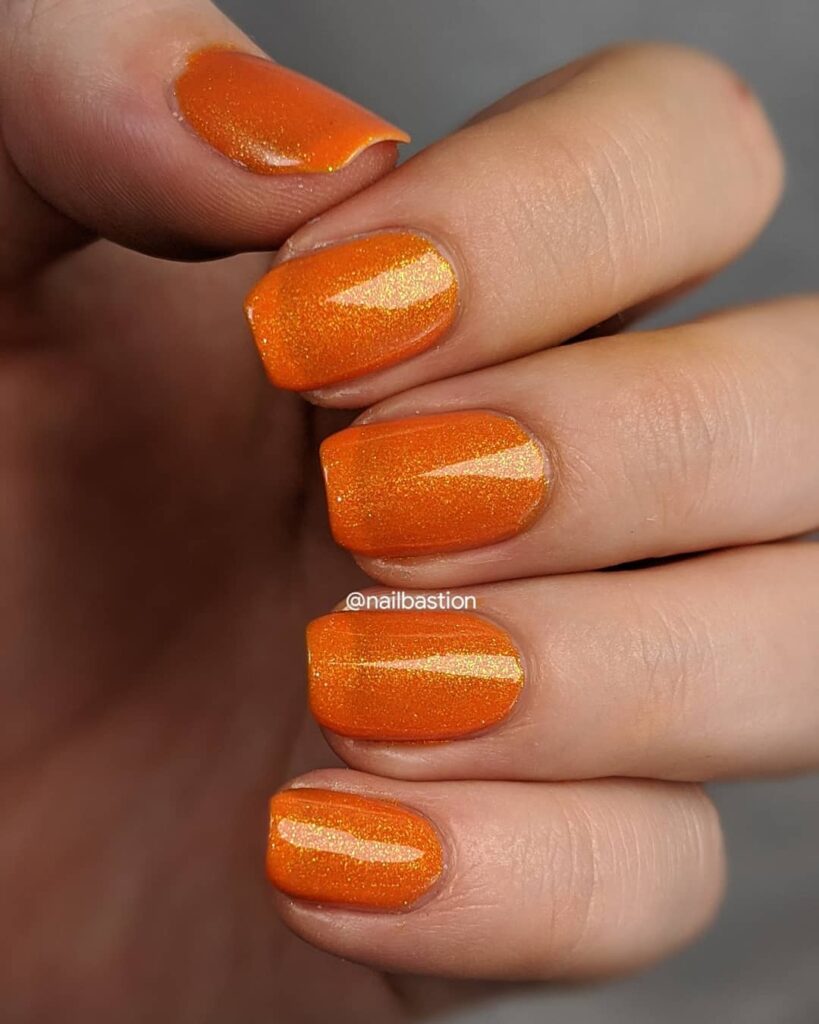 Golden Orange Shimmer