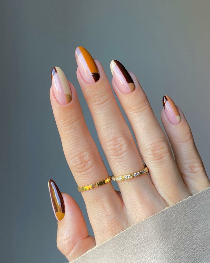 Half-Moon Chrome Mani