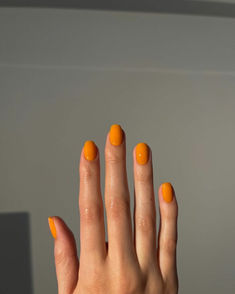 Mango Orange Nails