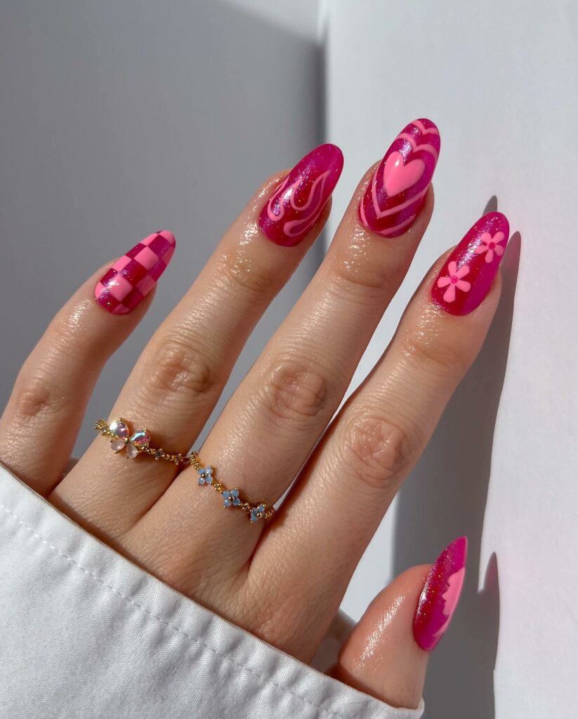 Mix-and-Match Barbie Nails