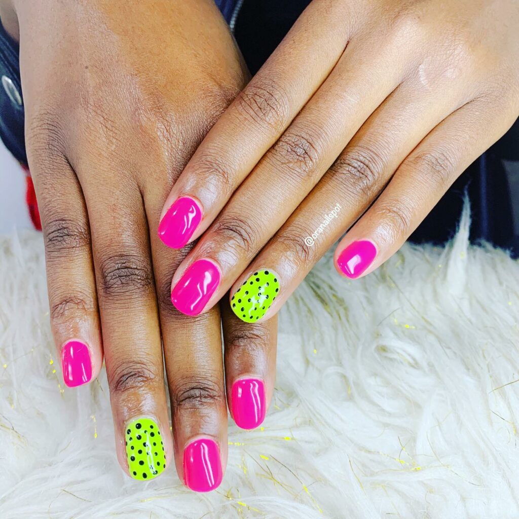 Neon Green and Pink Feast