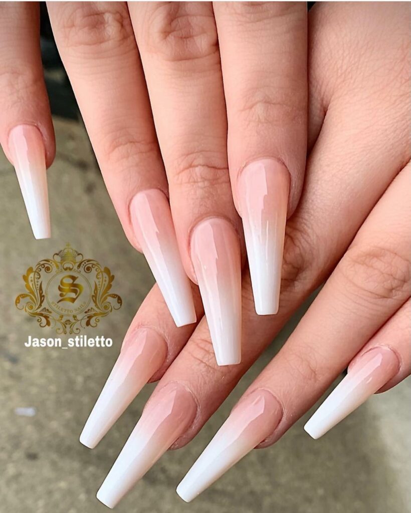 Nude Stiletto Nails