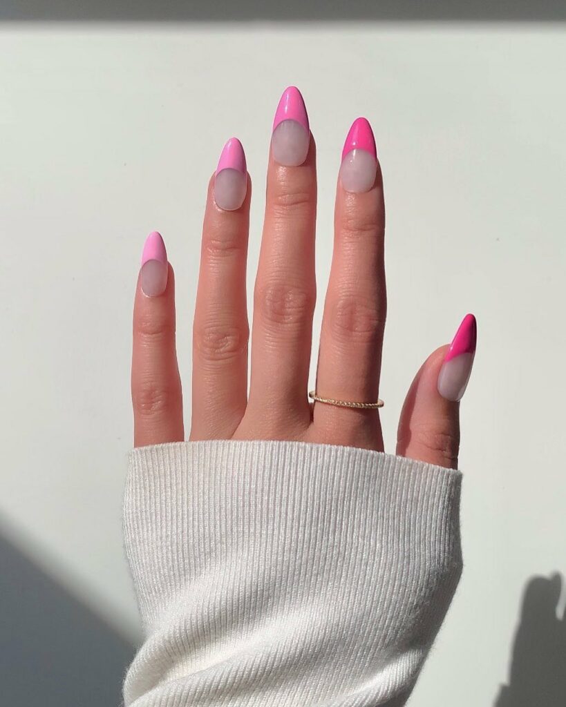 Ombre Almond Nails