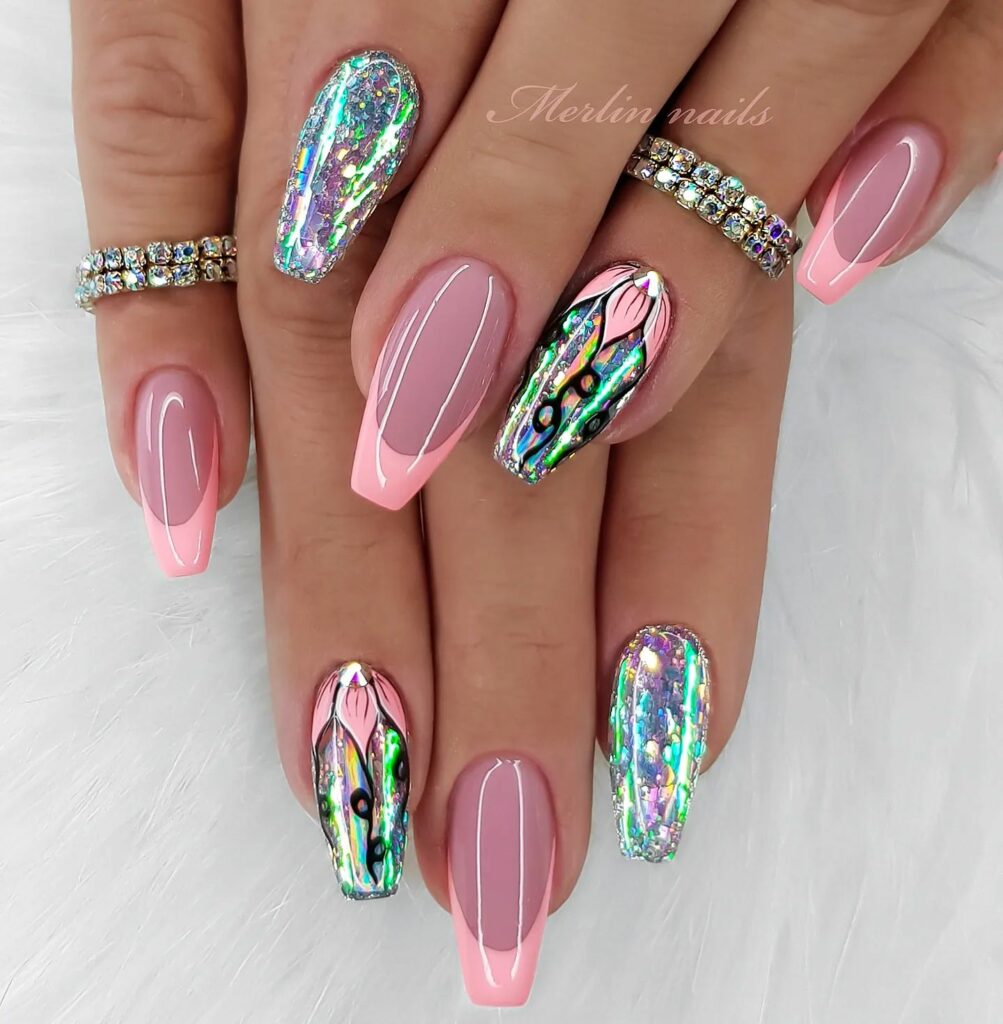 Pink Jelly Nails
