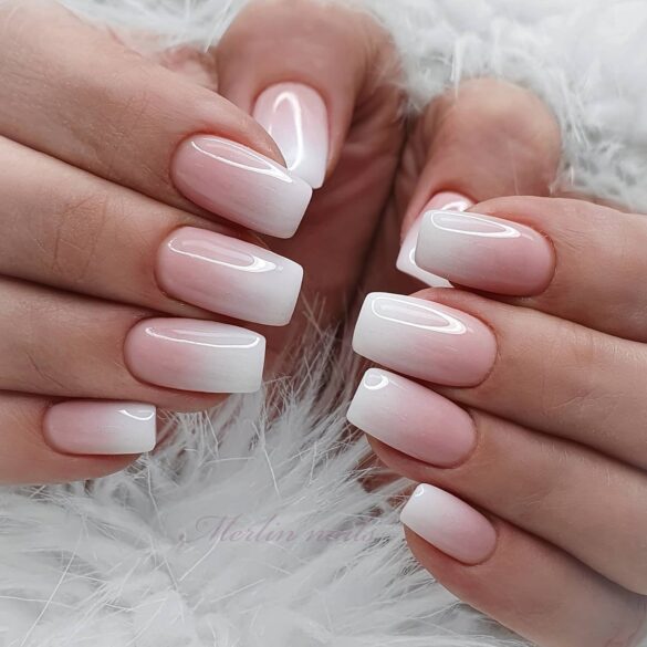 Charming Pink and White Ombre Nail Ideas for 2024