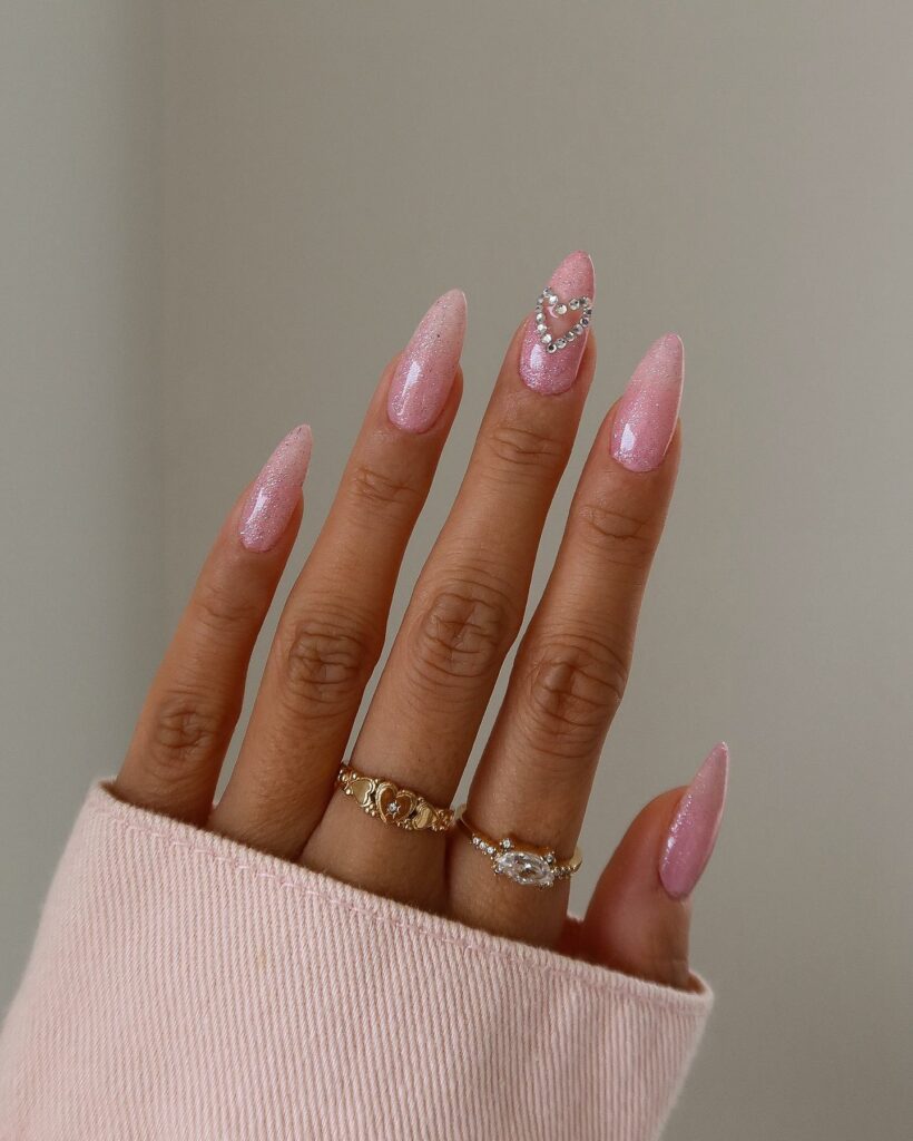 Pink with Gold Tips