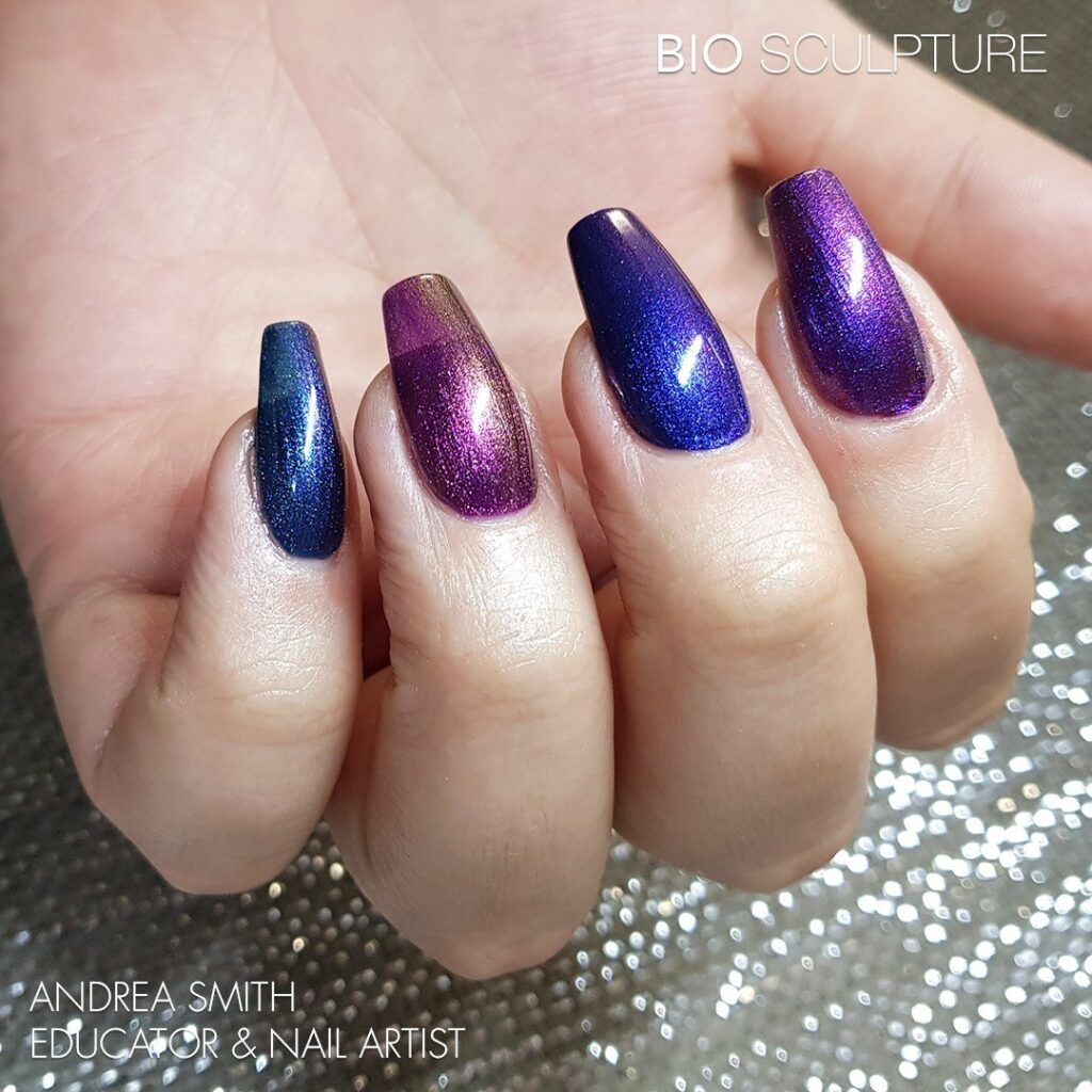 Purple Milky Way Nails