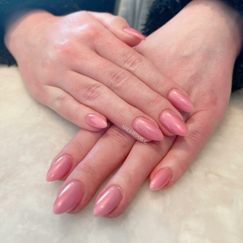 Rosy Simplicity nails