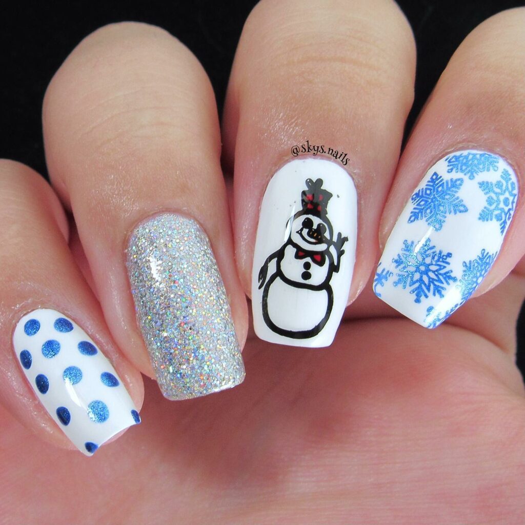 Snowman nails