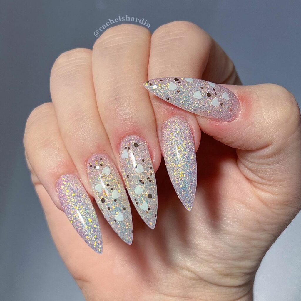 Sparkly Solar Nails