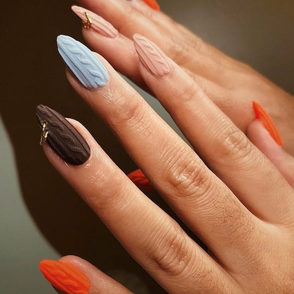 Sweater Nails ideas
