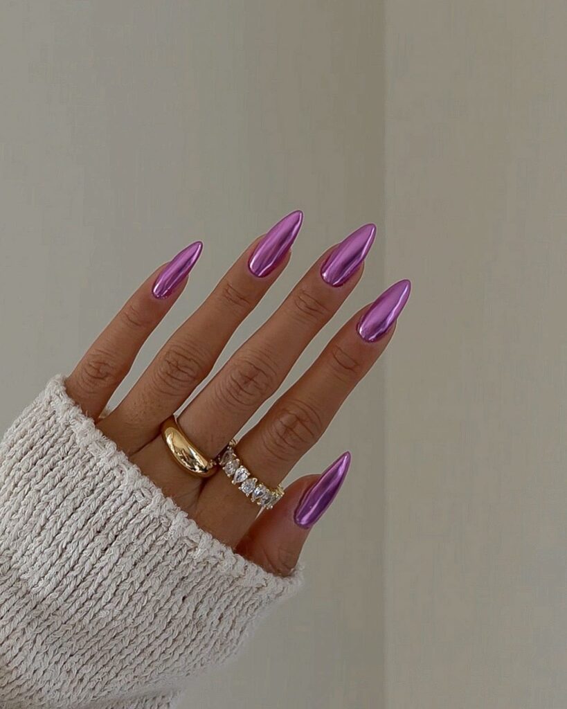 The Chrome Purple Mani