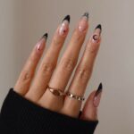 black french nails