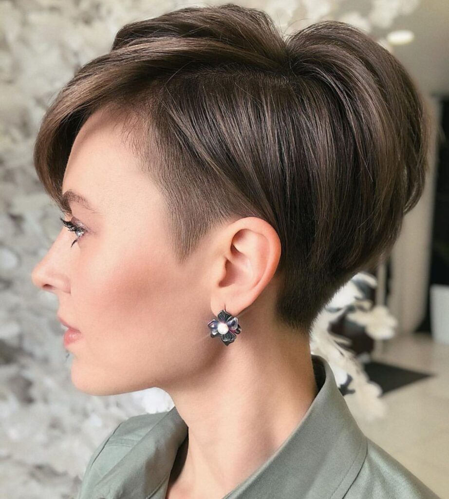 Shaved Pixie Cut For Thick Hair