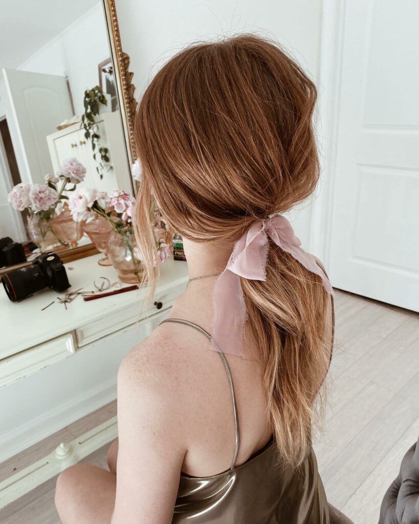 Tousled Low Ponytail