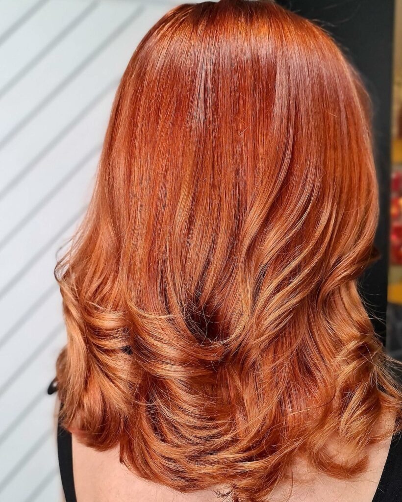 One-Color Copper Ginger Hair