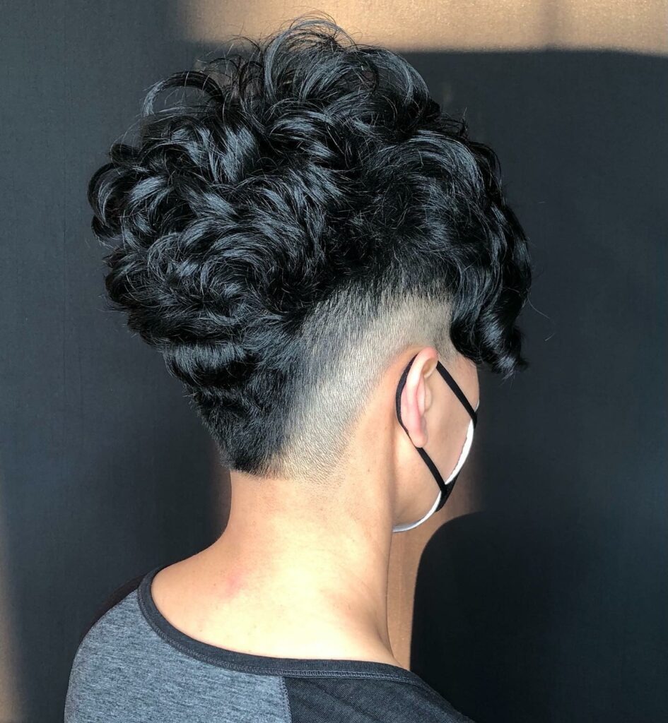 Short Curly Mohawk