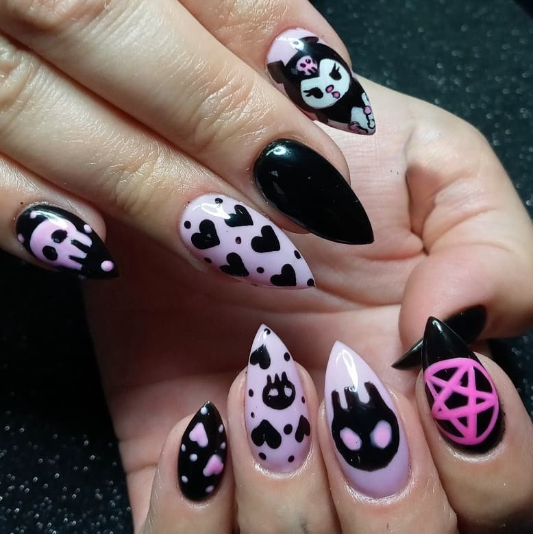 Pretty Gothic Nails