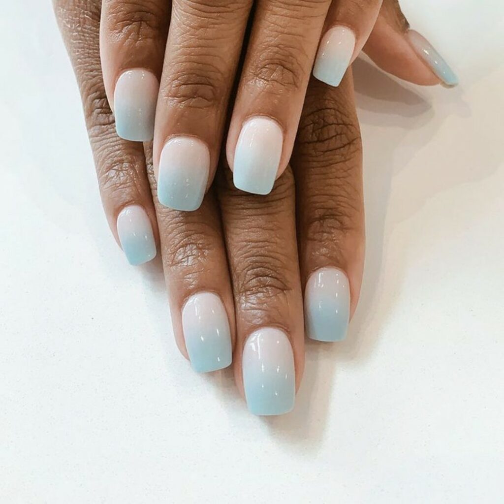 Ombre Beach Nails