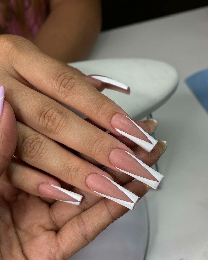 Simple White Tips