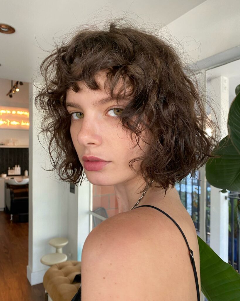 Thin Perm Curls for the Low-Maintenance Gal