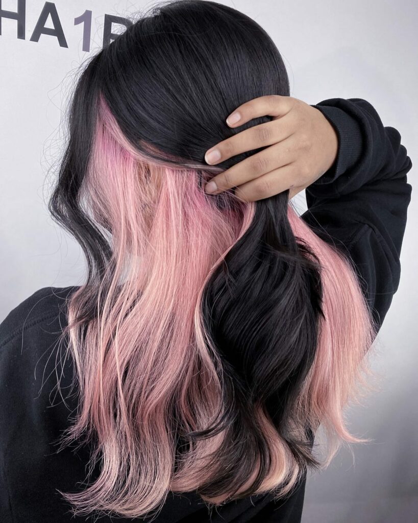 Pink Peekaboo Hair