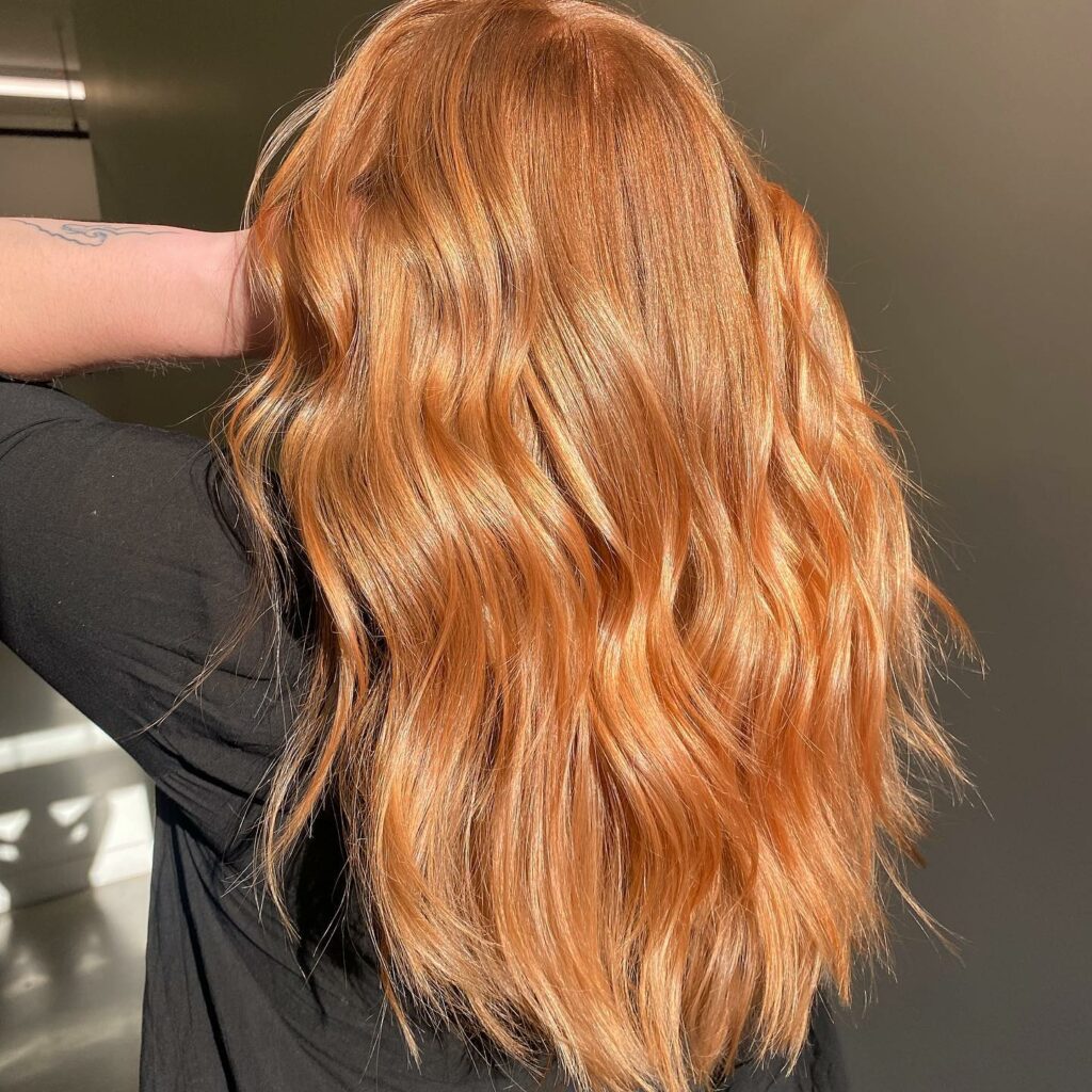 Soft Copper Blonde Hair Color