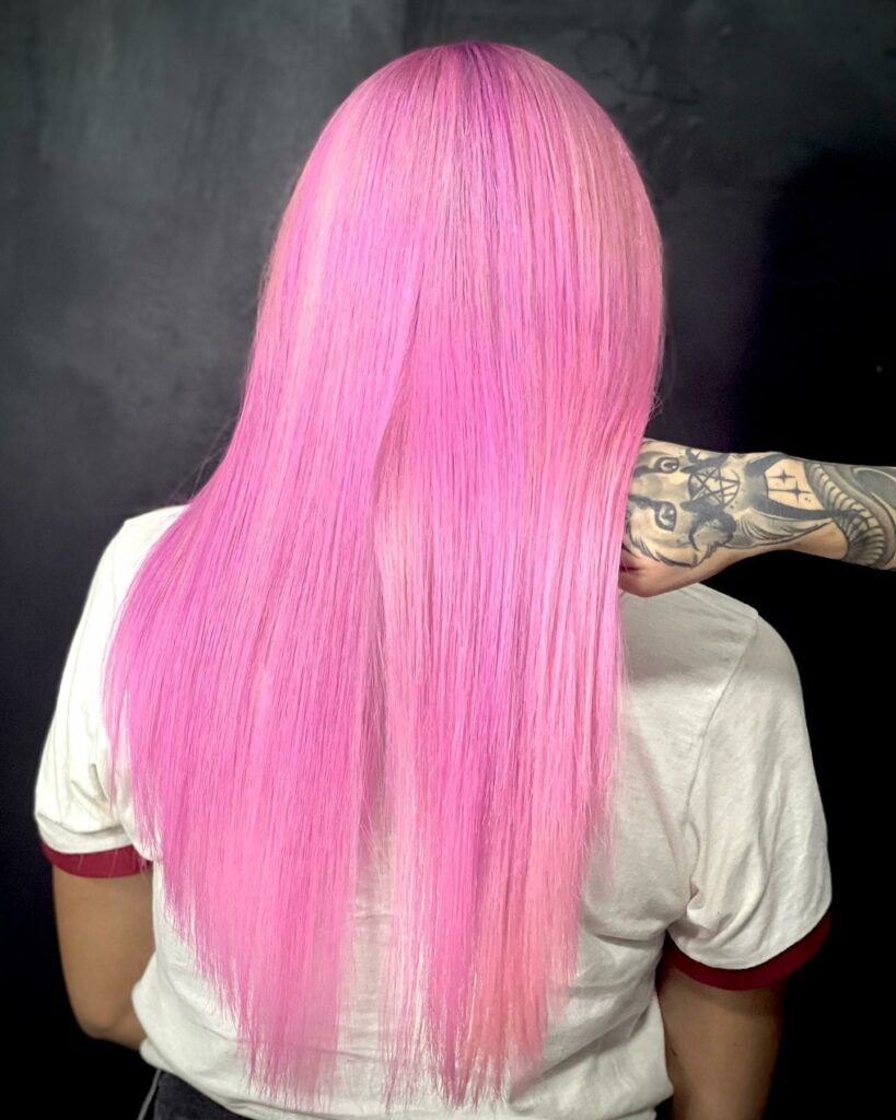 Straight Pink Hair