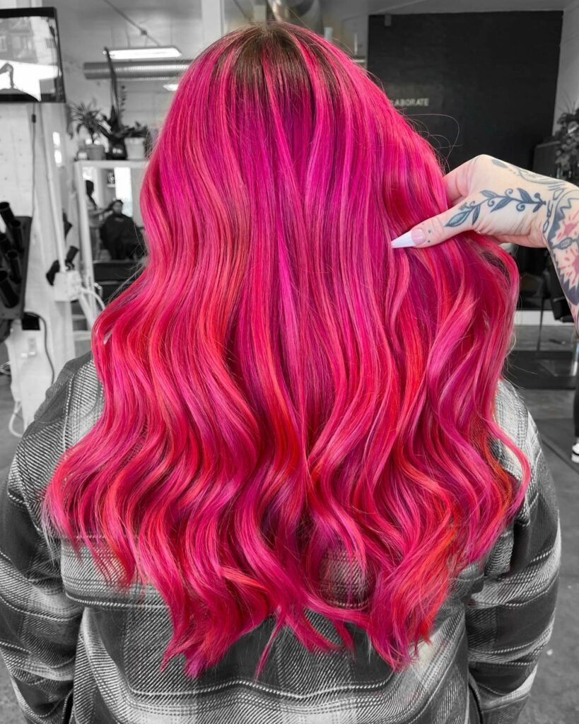 Neon Pink Hair