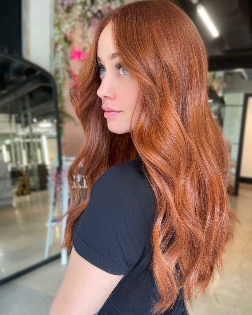 Dusty Light Copper Hair Color