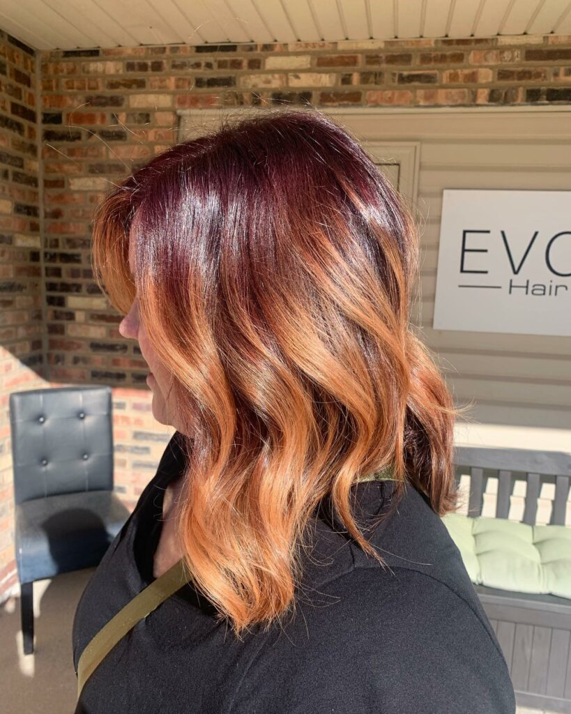Chocolate Hair with Red Tints