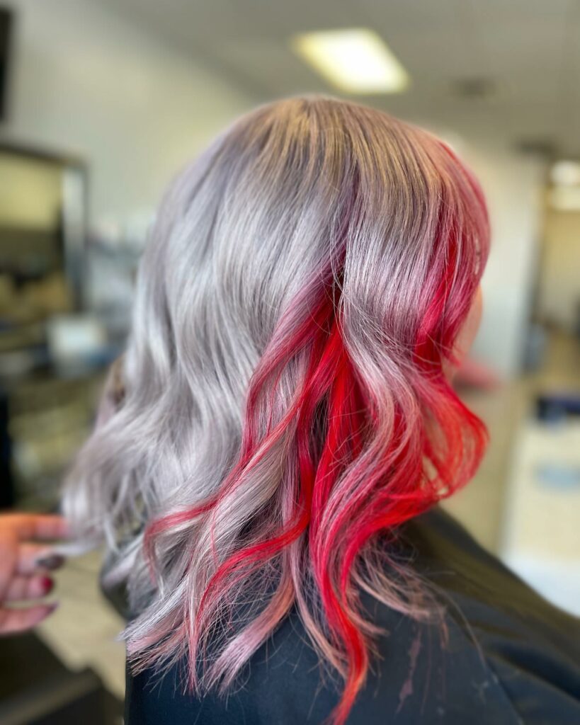 Red and Silver Hair