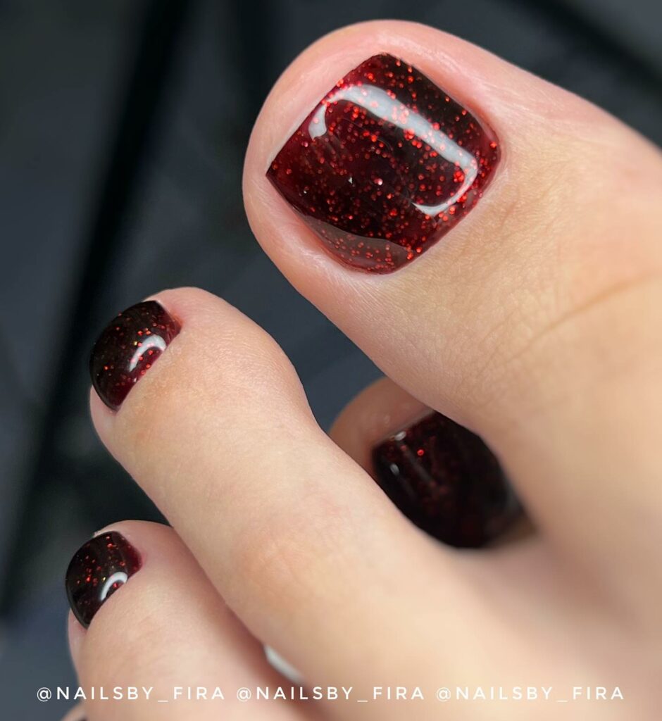 Red and Black Ombre