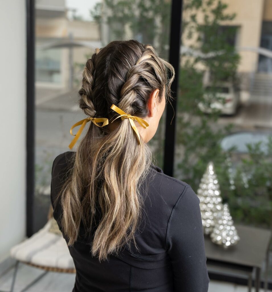 Ponytail With Headband Braid