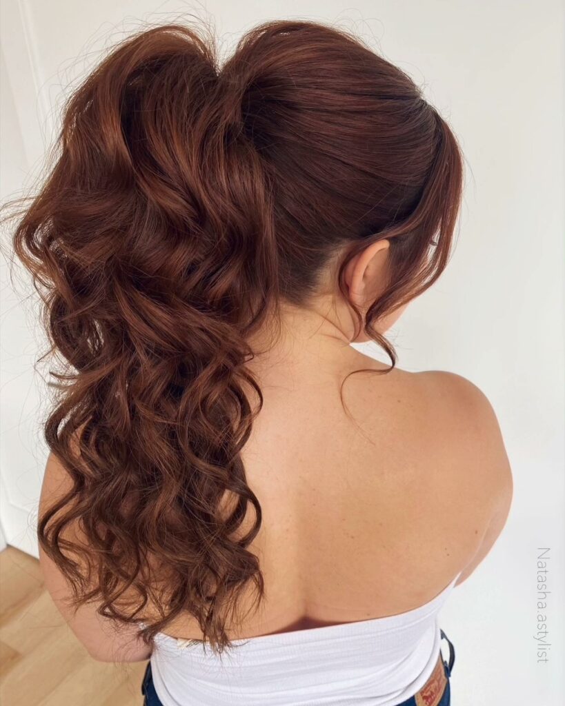 Curly Side Ponytail