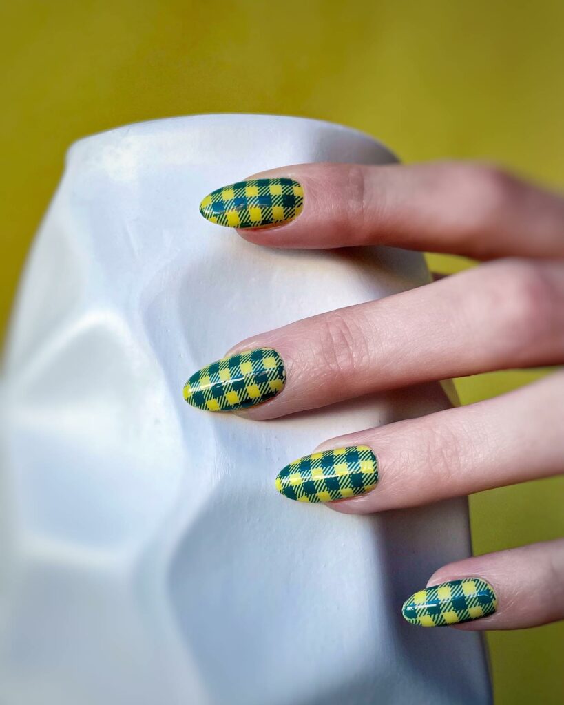 Unexpected Plaid in Blue and Yellow