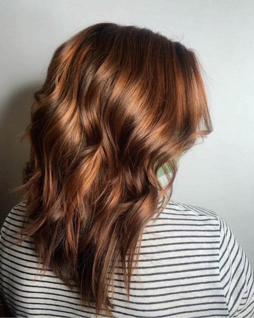 Natural Auburn with Highlights