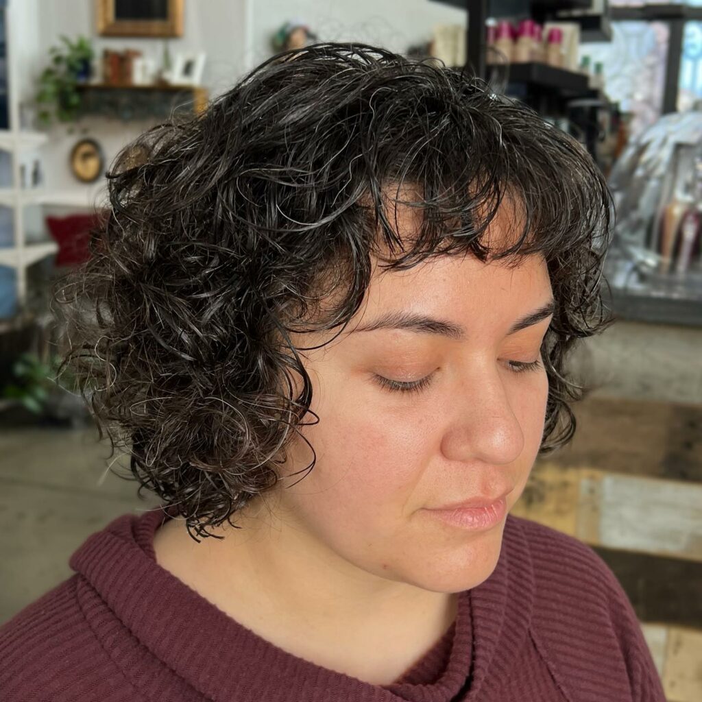 Short Partial Perm Hairstyle