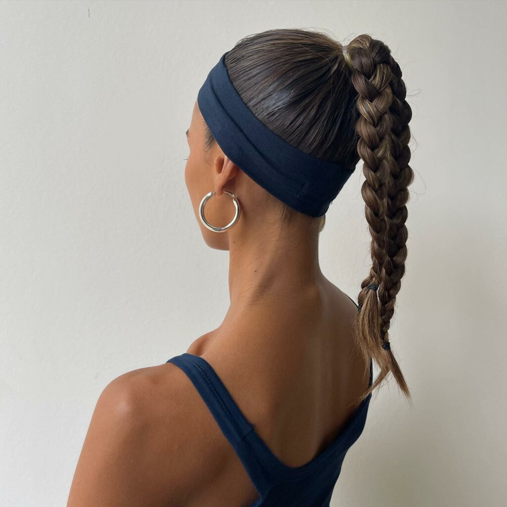 Summer-Ready Ponytail with Fabric Headband