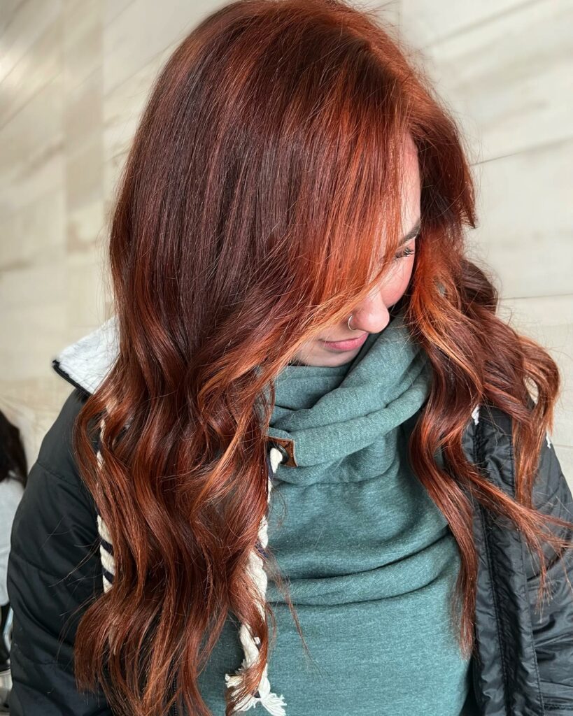 Deep Auburn Dark Red Hair