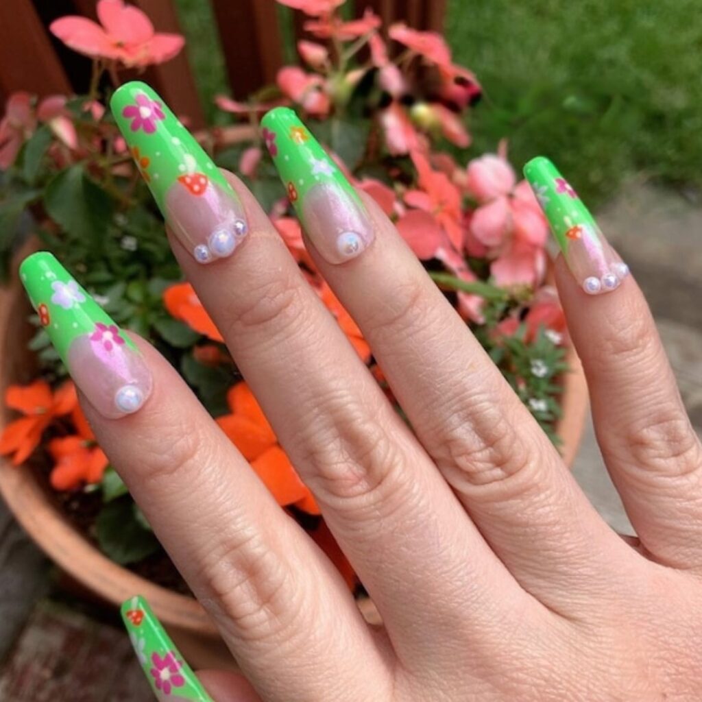 Green Gradient Nail Choice for St. Patrick's Day