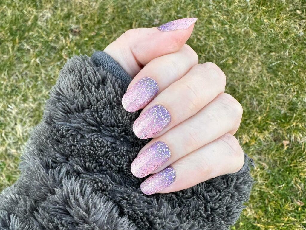 Purple Glitter Gradient