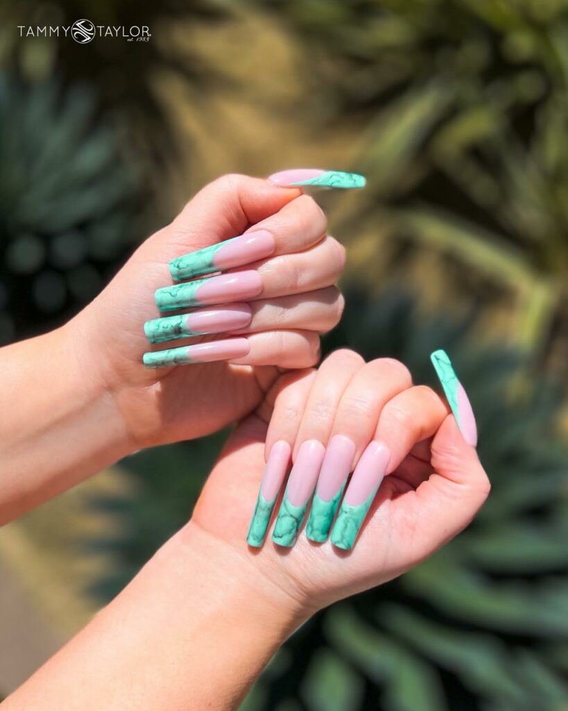 Fancy French Turquoise Tips
