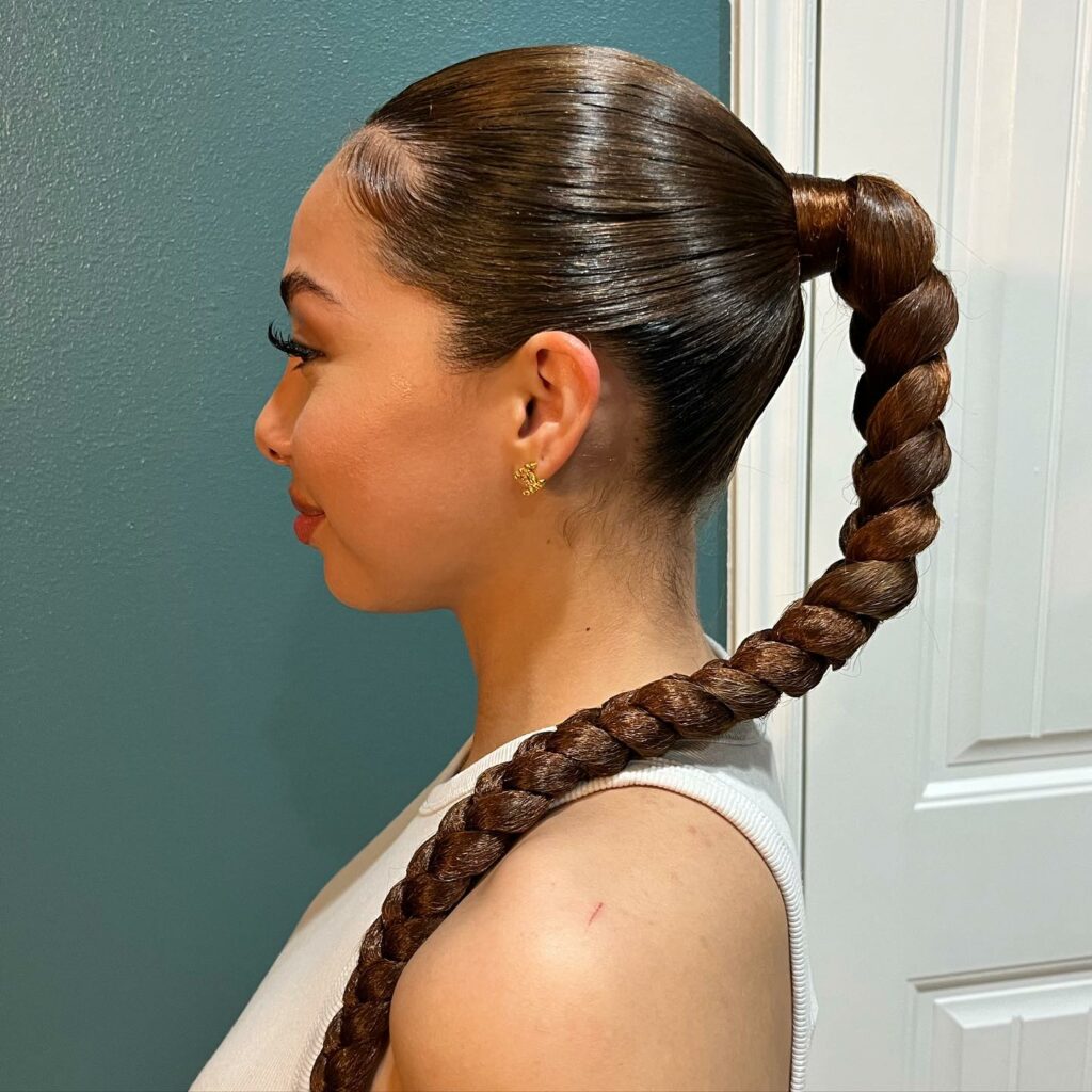 High Braid Ponytail