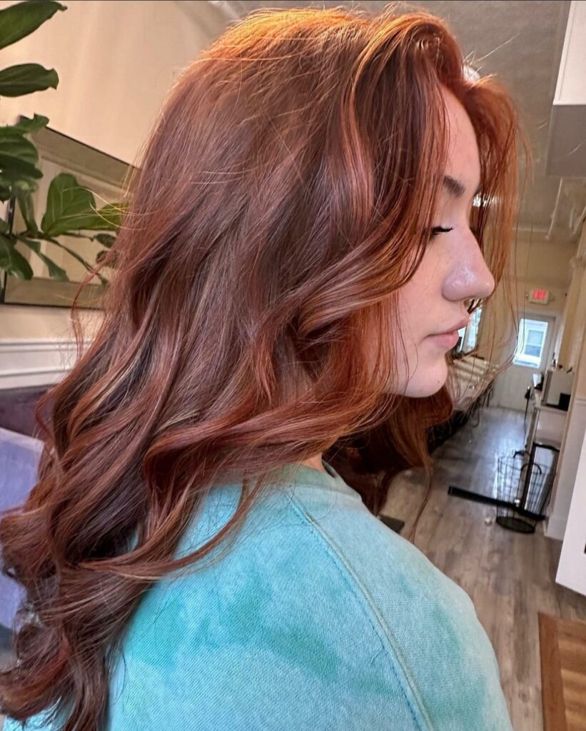 Warm Copper and Red