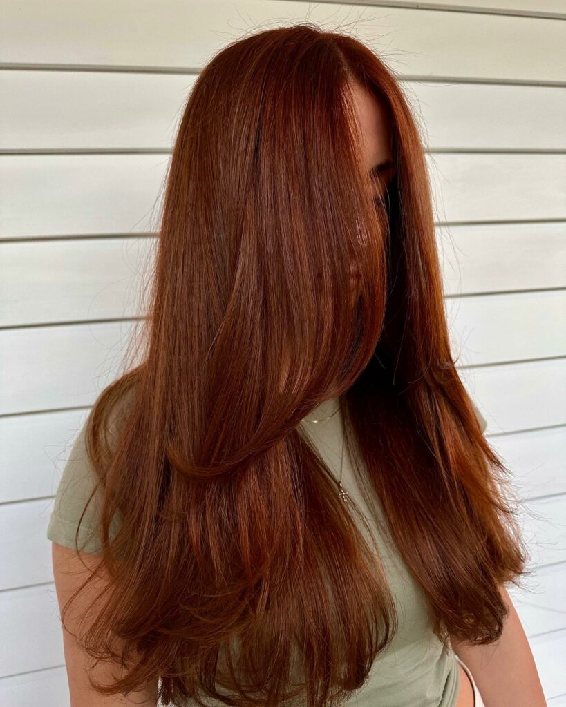 No-Frills Copper Brown Hair
