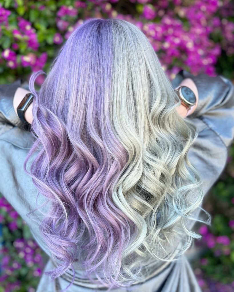 Silver Purple Hair